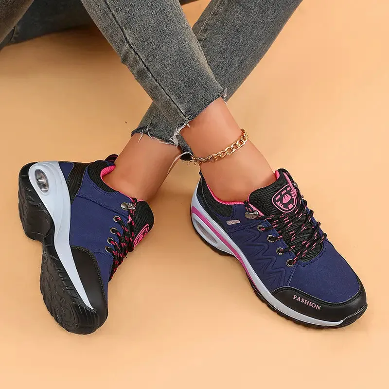 Comfort Platform Lace-Up Ankle Booties