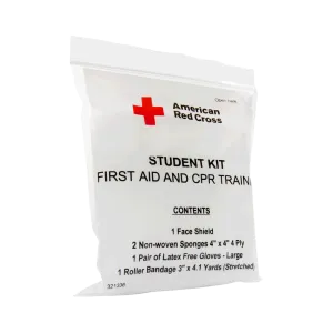 CPR First Aid Combination Training Kit w/No Splint for Adult & Child by Red Cross