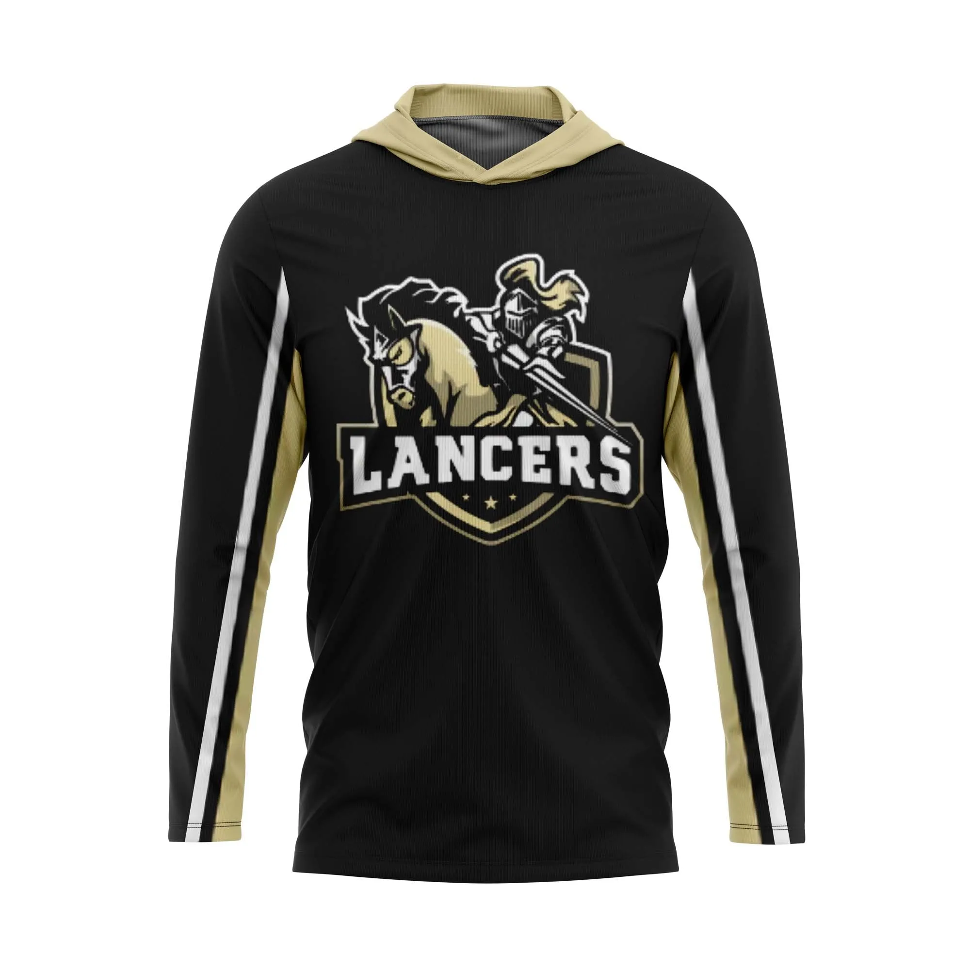 CREEK LANCERS FOOTBALL Sublimated T-Shirt Hoodie