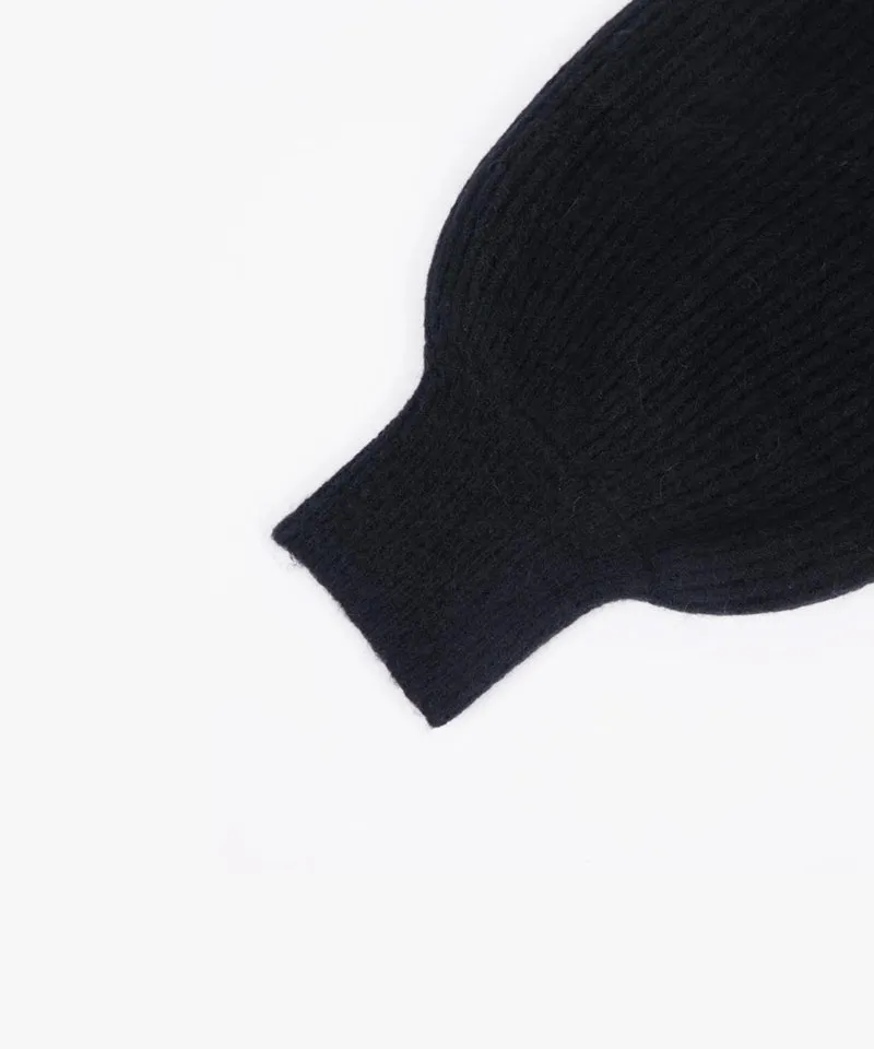 CREVE NINE: Swing High Neck Bolero - Black
