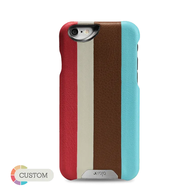 Customizable Grip Stripes - Multicolored iPhone 6/6s Leather Cases