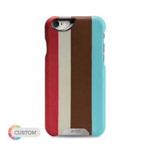 Customizable Grip Stripes - Multicolored iPhone 6/6s Leather Cases