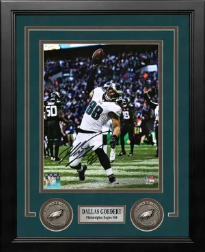 Dallas Goedert Philadelphia Eagles Autographed 8x10 Framed Photo Fanatics COA