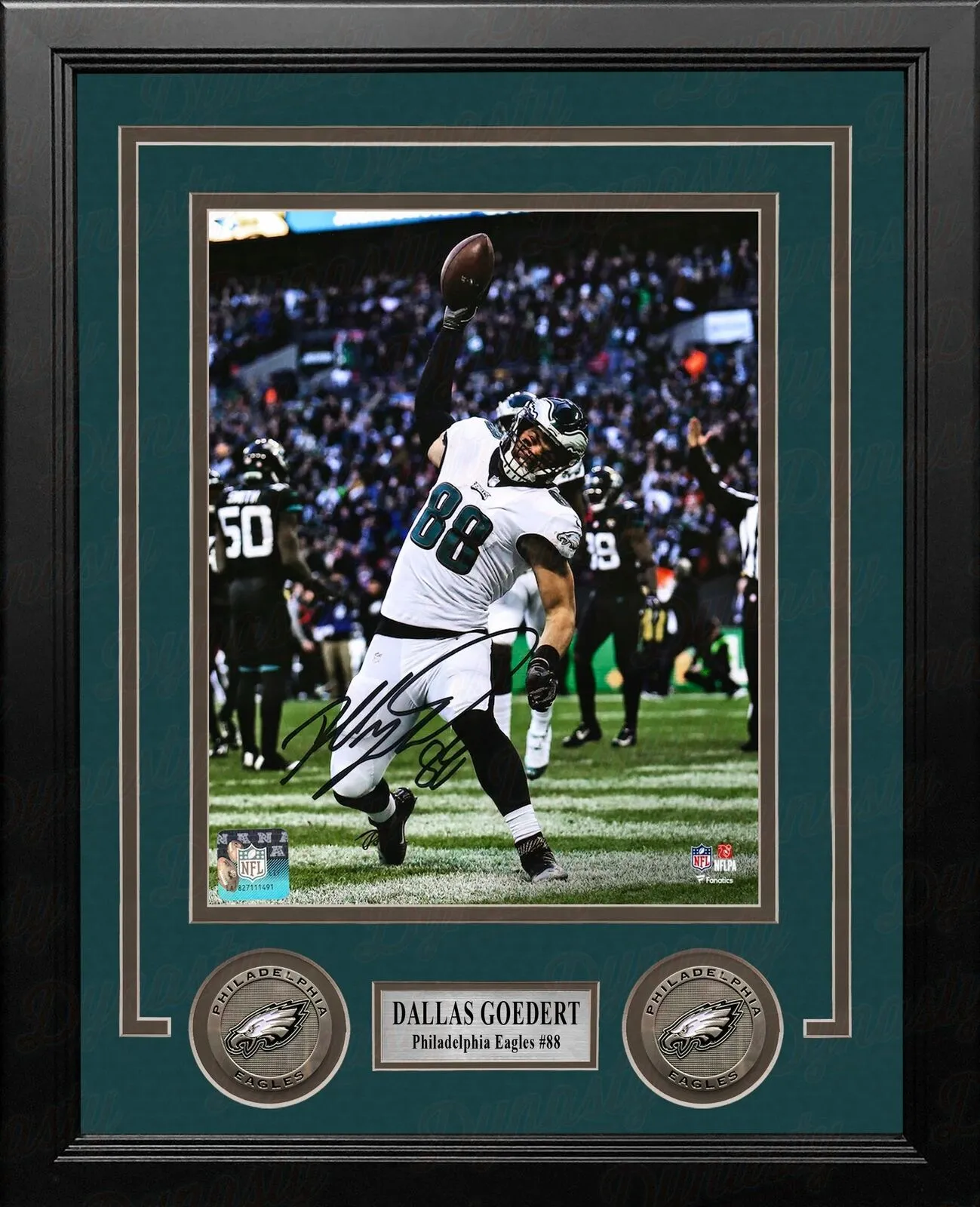 Dallas Goedert Philadelphia Eagles Autographed 8x10 Framed Photo Fanatics COA
