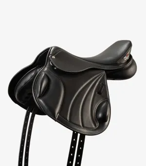 Deauville Leather Monoflap Cross Country Saddle Black