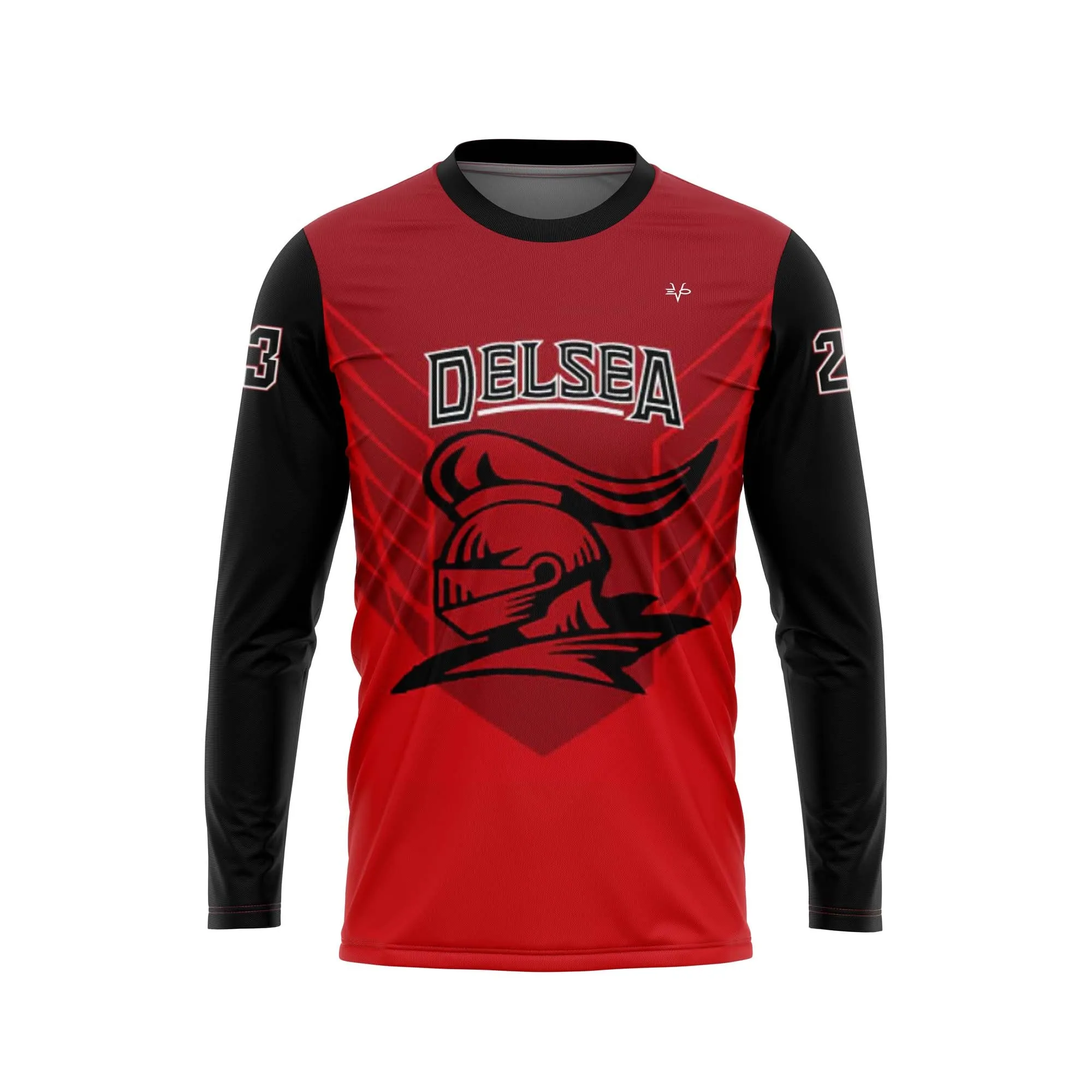 DELSEA KNIGHTS Football Sublimated Long Sleeve Jersey