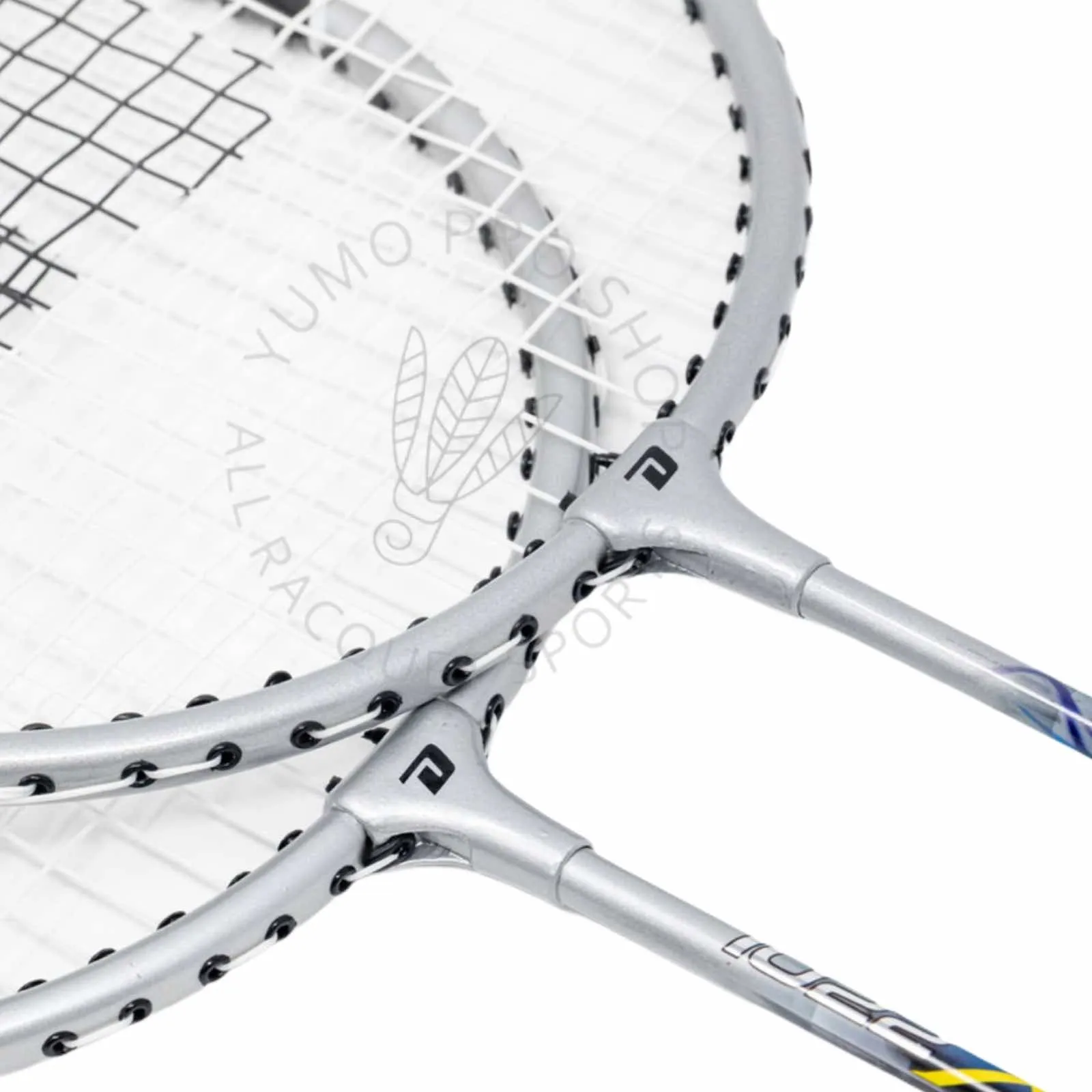 DHS 1022 Badminton Racket (Double Racket Set w. 3 Shuttlecocks) [Blue & Yellow]