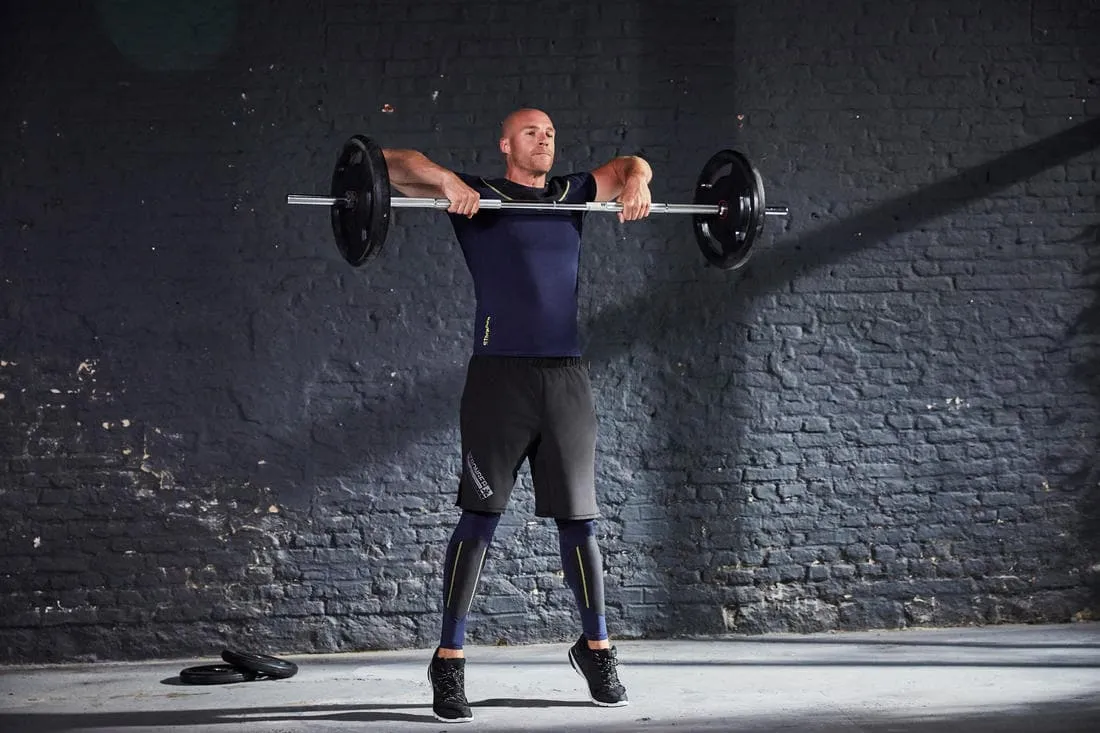 Disque musculation en caoutchouc 5kg 28mm avec poignées