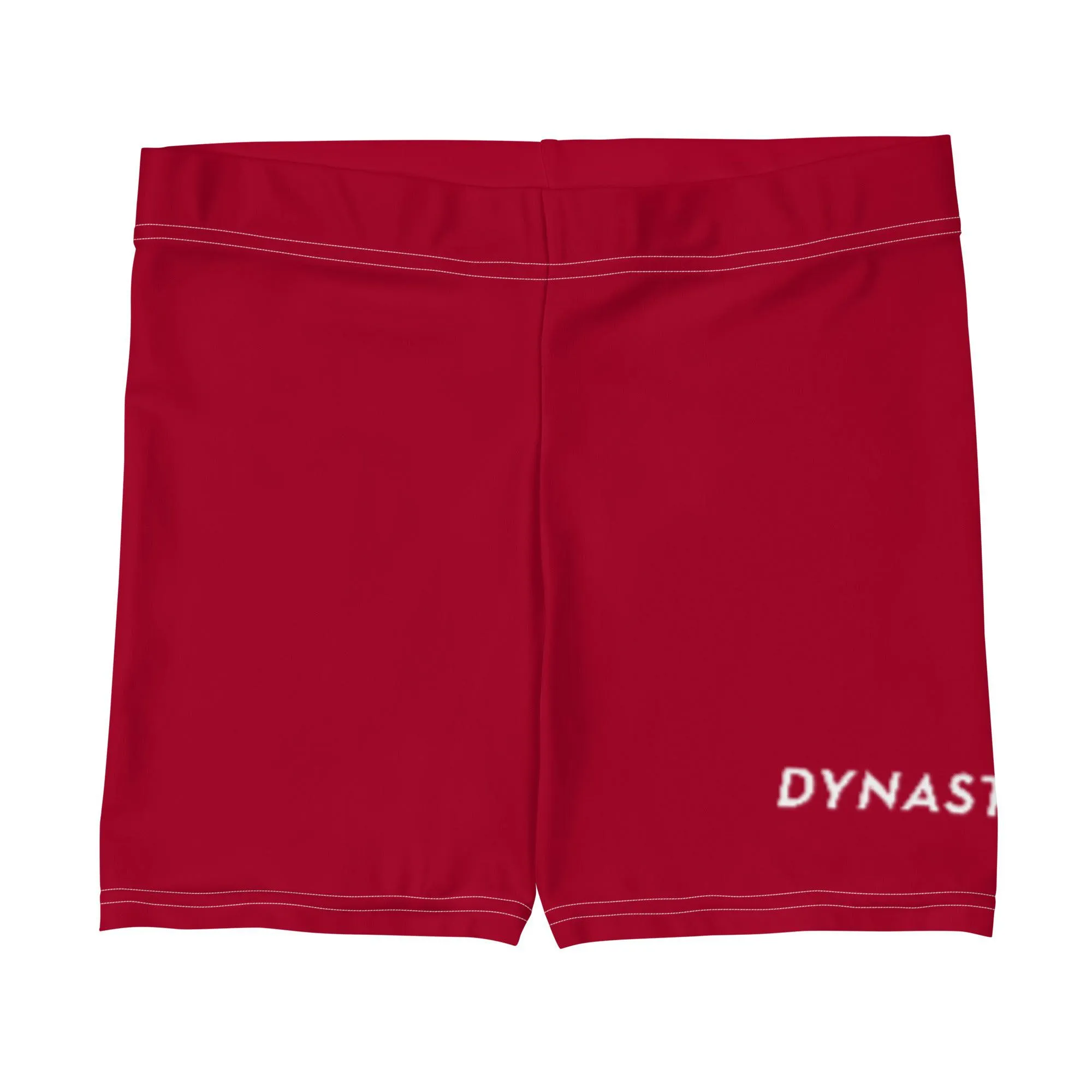 Dynasty Signature Women's Yoga Bike Shorts (Red)