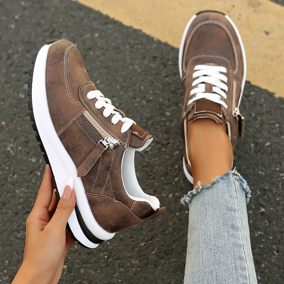 Elegante Modische Sneaker für Damen | Perfekt für den Alltag