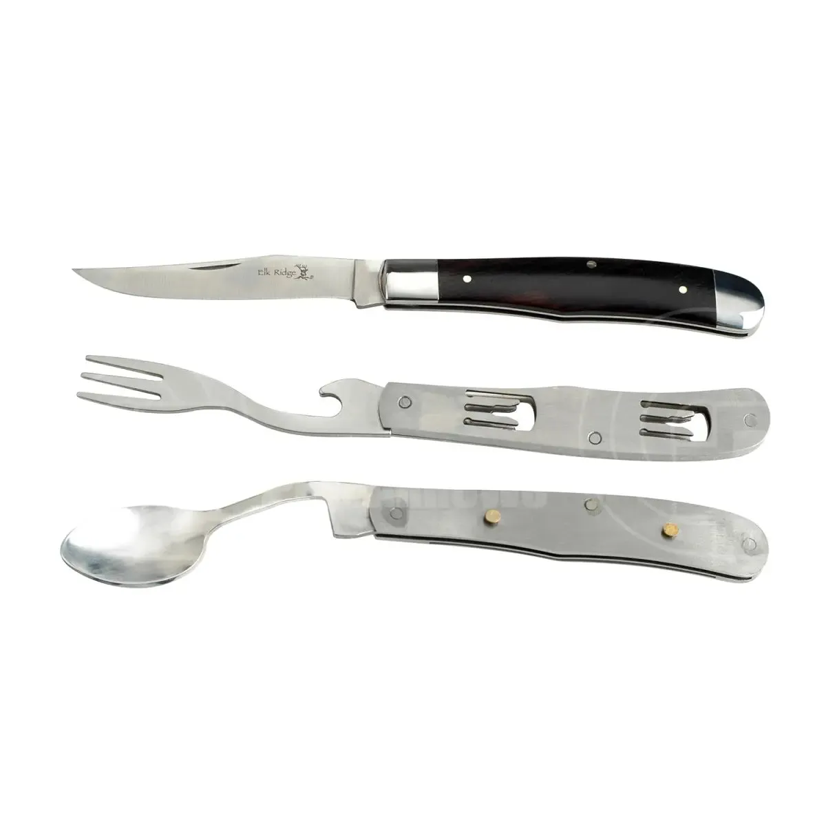 Elk Ridge Folding Pocket Knife Cutlery Set ER-439W