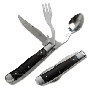 Elk Ridge Folding Pocket Knife Cutlery Set ER-439W