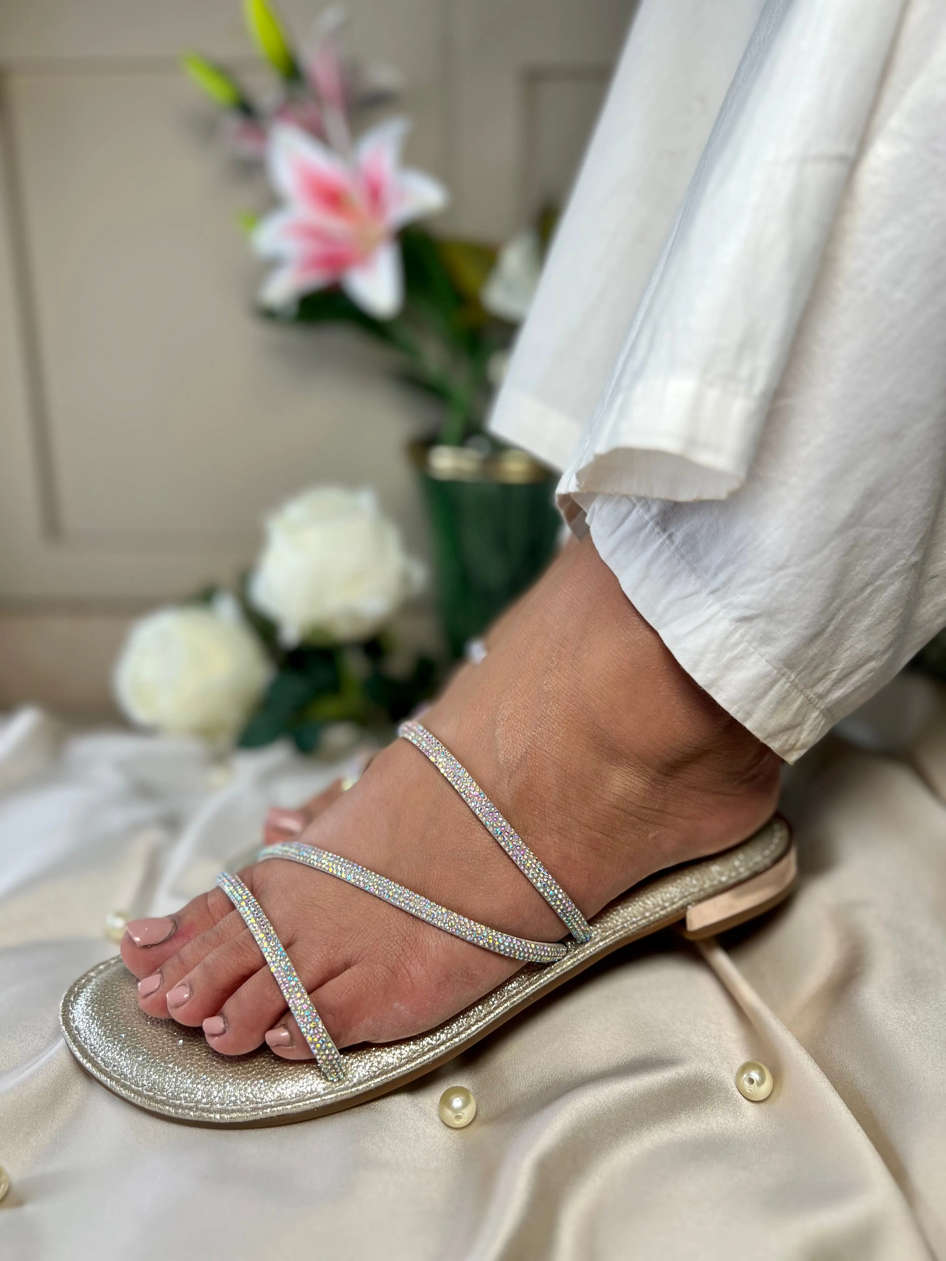 Embellished Slip-On Flats