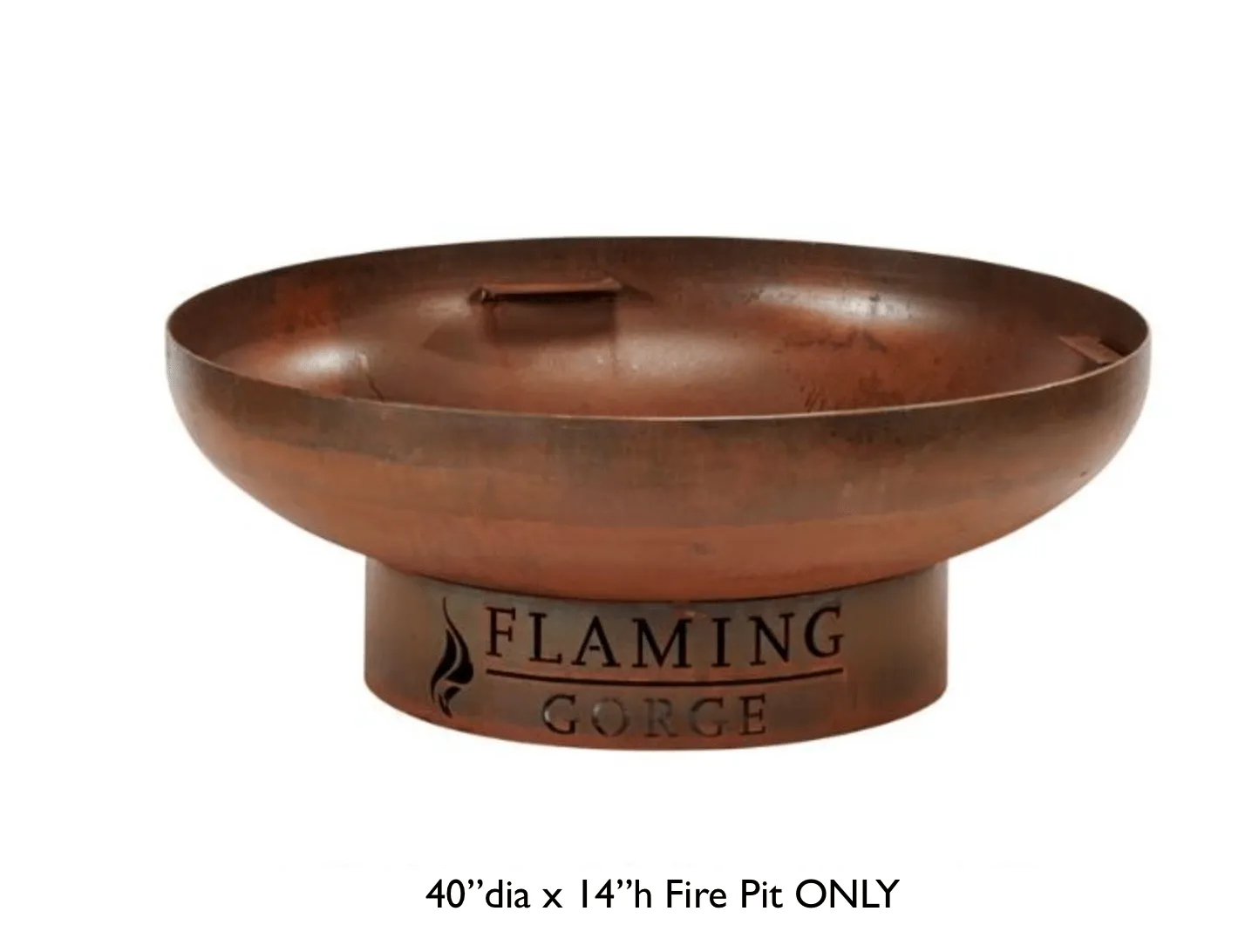 Flaming Gorge Gobi Steel Fire Pit & Teak Top