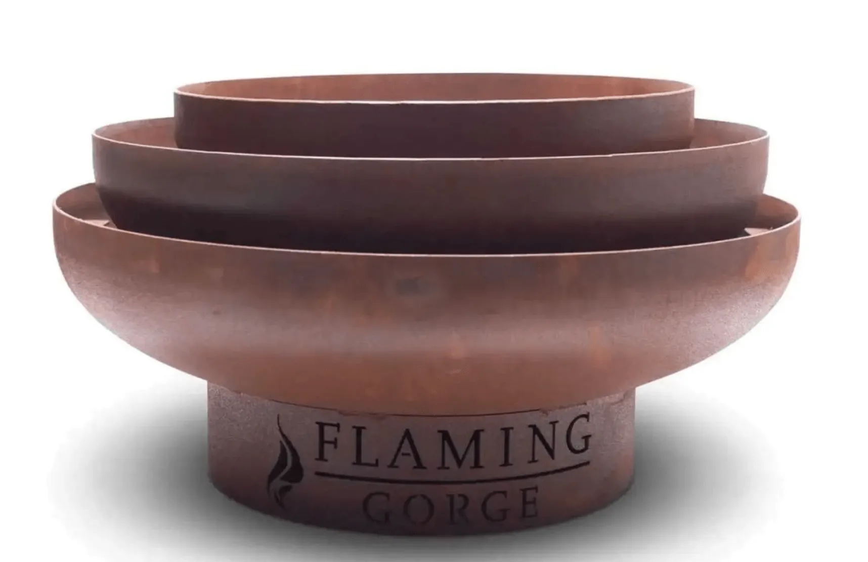 Flaming Gorge Gobi Steel Fire Pit & Teak Top