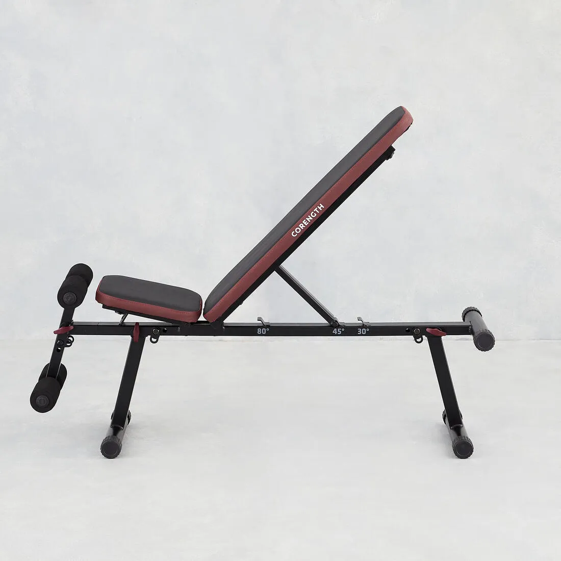 Fold-Down Incline Weights Bench with Leg Bar 500 Fold