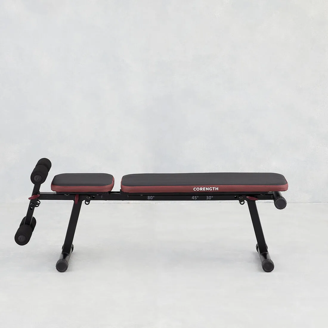 Fold-Down Incline Weights Bench with Leg Bar 500 Fold