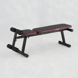 Fold-Down Incline Weights Bench with Leg Bar 500 Fold