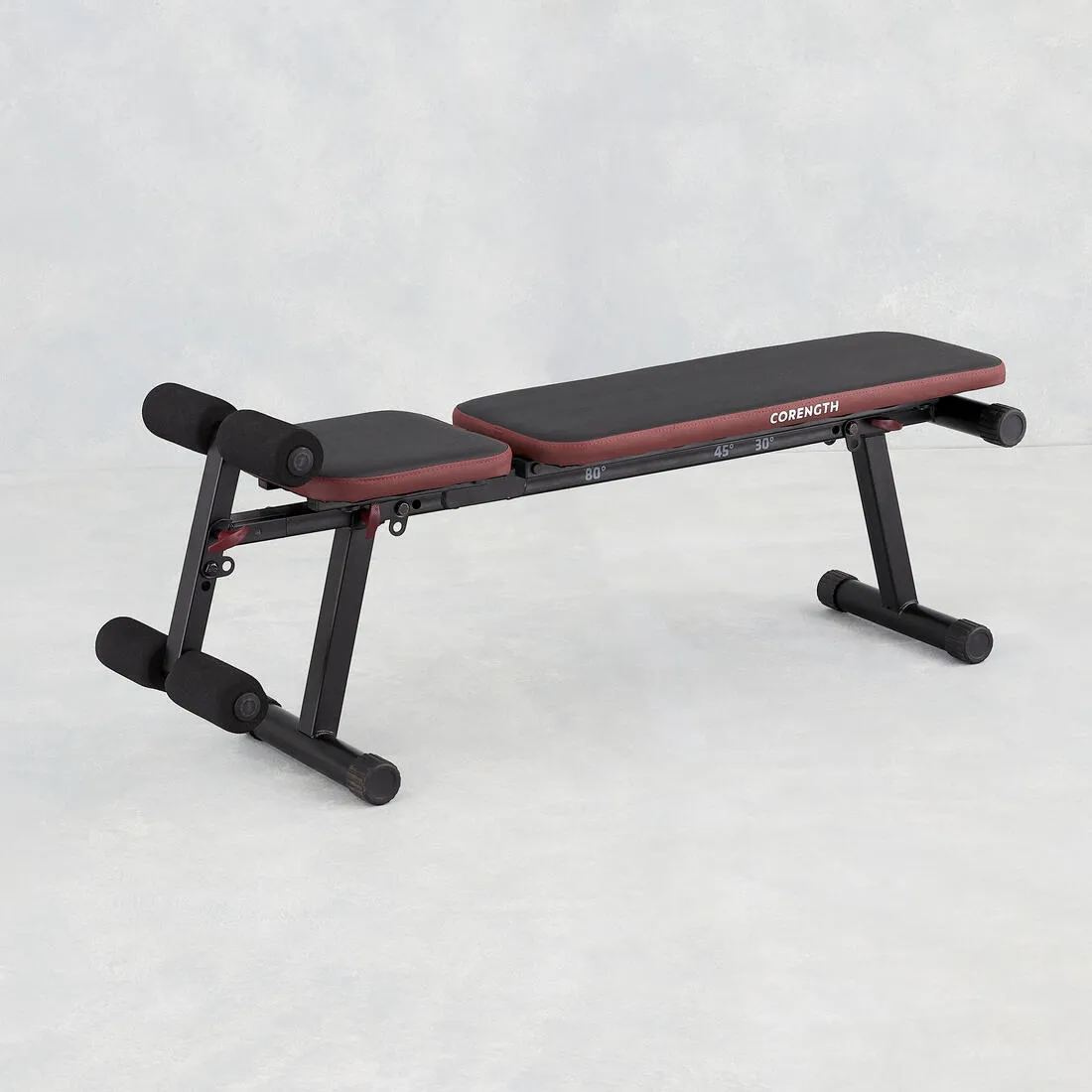 Fold-Down Incline Weights Bench with Leg Bar 500 Fold