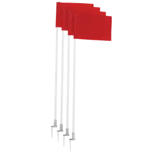 Football Posts With Flags ( Set Of 4)