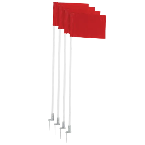 Football Posts With Flags ( Set Of 4)