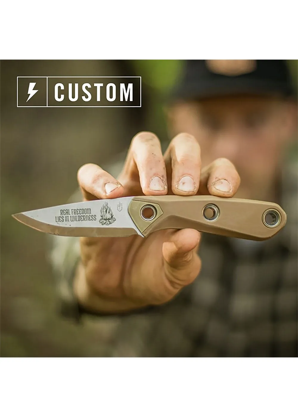 Gerber Principle Bushcraft Fixed Knife w/sheath