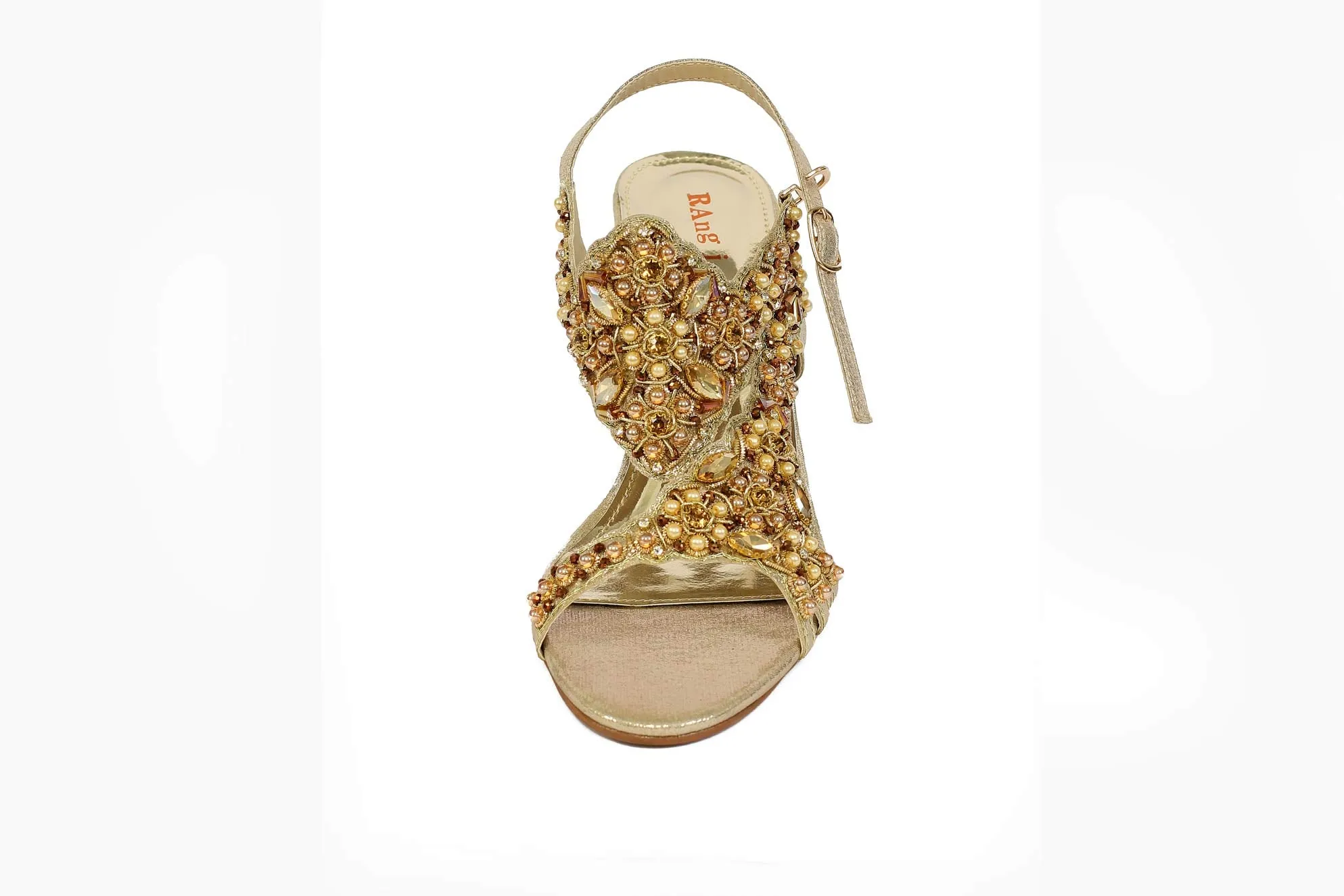 Golden Color Formal Sandals-RS19