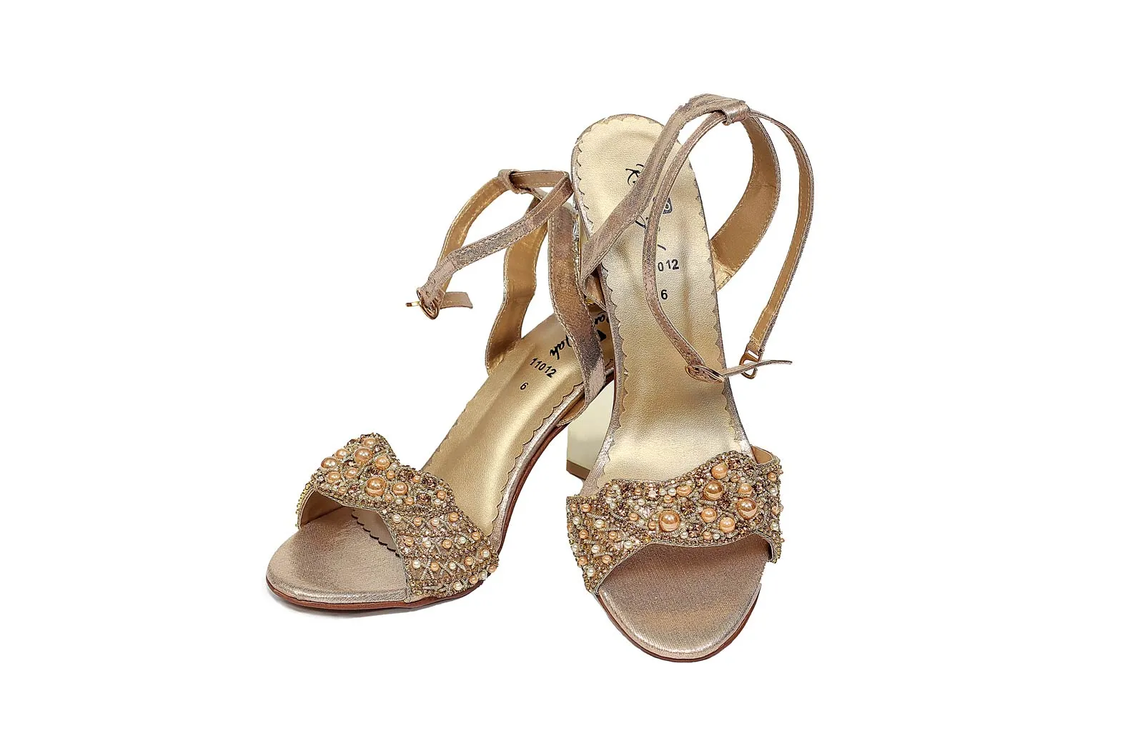 Golden Color Formal Sandals-RS25