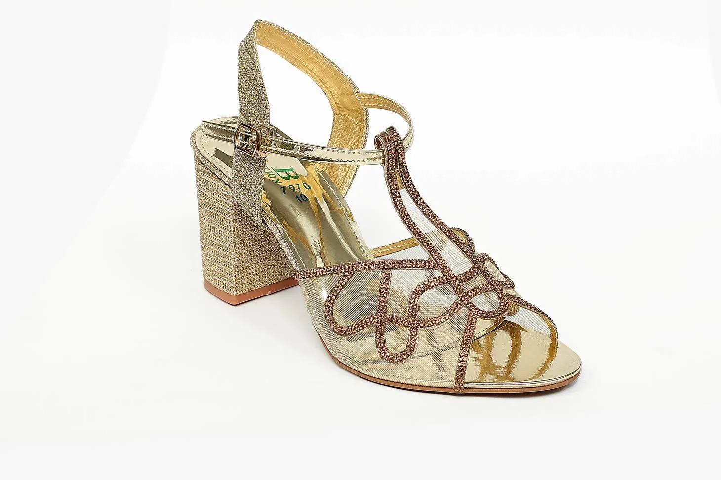 Golden Color Formal Sandals-RS5