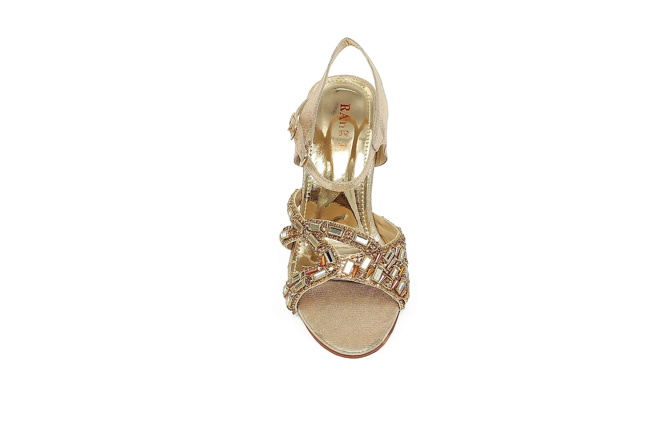 Golden Color Formal Sandals-RS5