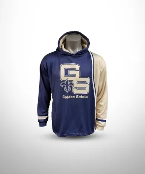 GOLDEN SAINTS Football Sublimated Hoodie NV VG