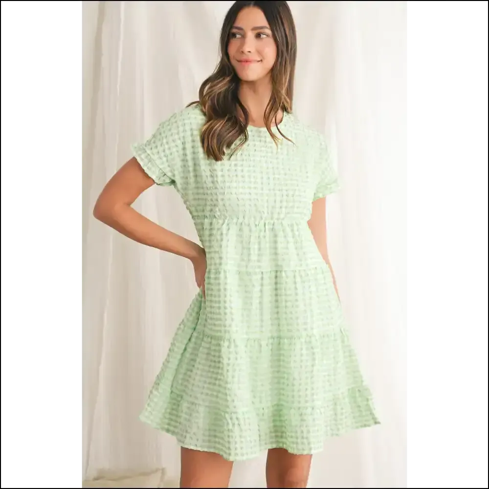 Green Plaid Ruffle Mini Dress: Needful Things !