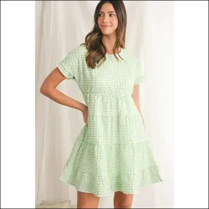 Green Plaid Ruffle Mini Dress: Needful Things !