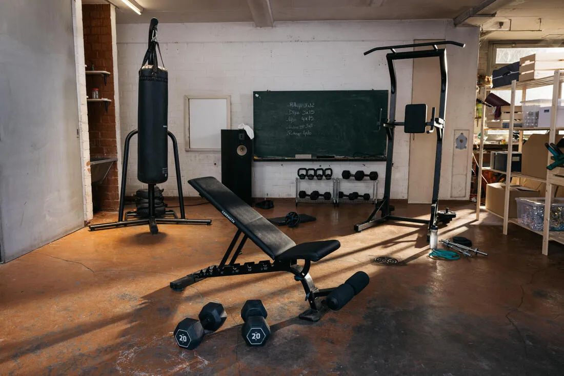 Haltères de cross training et musculation 15 kg - Dumbbell hexagonale noire