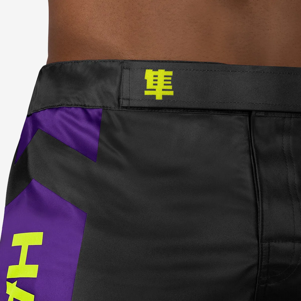 HAYABUSA® ICON Mid-Thigh Icon Fight Shorts | Training Wrestling Fight Shorts Men's Boxing MMA Combat BJJ Grappling Fitness Muay Thai Kickboxing