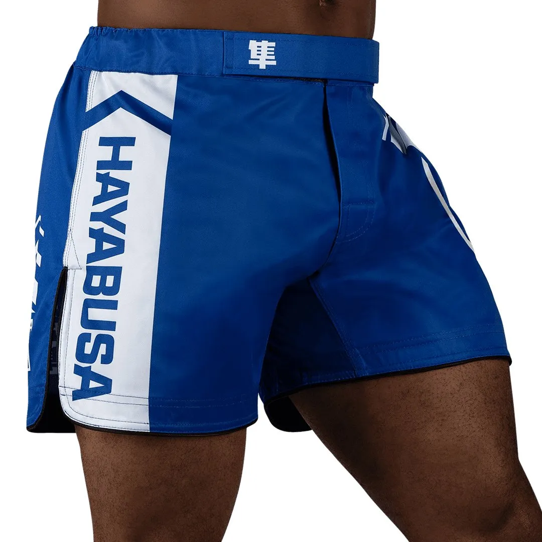 HAYABUSA® ICON Mid-Thigh Icon Fight Shorts | Training Wrestling Fight Shorts Men's Boxing MMA Combat BJJ Grappling Fitness Muay Thai Kickboxing