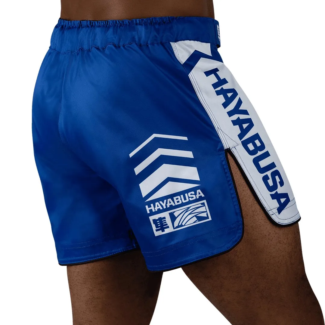 HAYABUSA® ICON Mid-Thigh Icon Fight Shorts | Training Wrestling Fight Shorts Men's Boxing MMA Combat BJJ Grappling Fitness Muay Thai Kickboxing