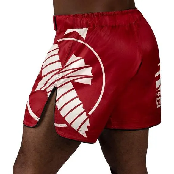 HAYABUSA® ICON Mid-Thigh Icon Fight Shorts | Training Wrestling Fight Shorts Men's Boxing MMA Combat BJJ Grappling Fitness Muay Thai Kickboxing