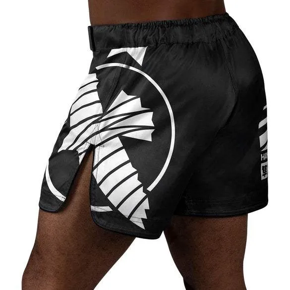 HAYABUSA® ICON Mid-Thigh Icon Fight Shorts | Training Wrestling Fight Shorts Men's Boxing MMA Combat BJJ Grappling Fitness Muay Thai Kickboxing
