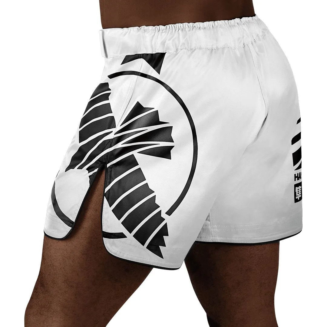 HAYABUSA® ICON Mid-Thigh Icon Fight Shorts | Training Wrestling Fight Shorts Men's Boxing MMA Combat BJJ Grappling Fitness Muay Thai Kickboxing