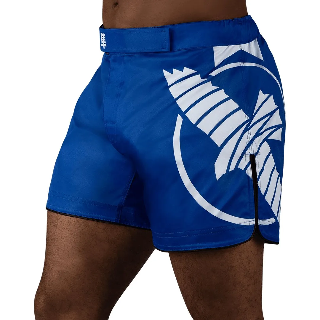 HAYABUSA® ICON Mid-Thigh Icon Fight Shorts | Training Wrestling Fight Shorts Men's Boxing MMA Combat BJJ Grappling Fitness Muay Thai Kickboxing