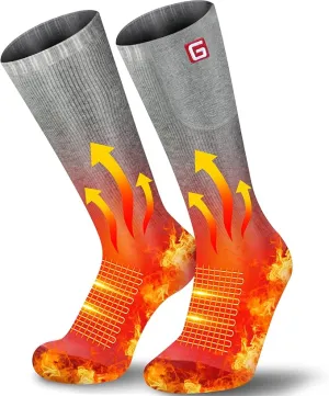 Heated Socks Rechargeable Electric Battery Heating Socks for Men Women with 3 Adjustable Heating Levels for Skiing Riding Hunting