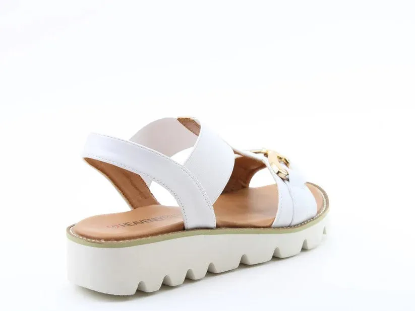 Heavenly Feet Ladies Lulu2 Premium Comfort Sandal-WHITE