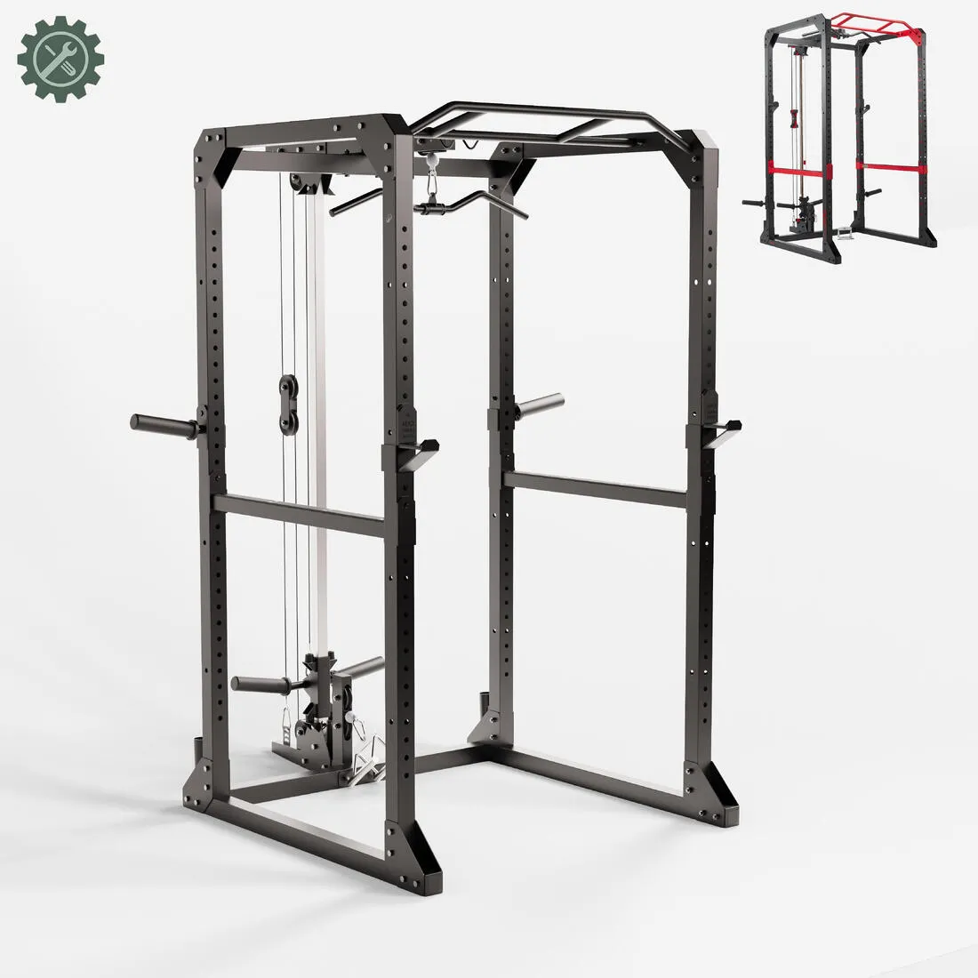 High & Low Cable Kit - Spare Part for Weight Training Rack 900