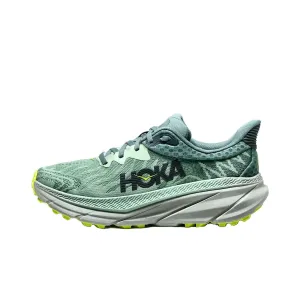 Hoka Challenger Art 7 Sport Shoes Fabric Green Color For Women