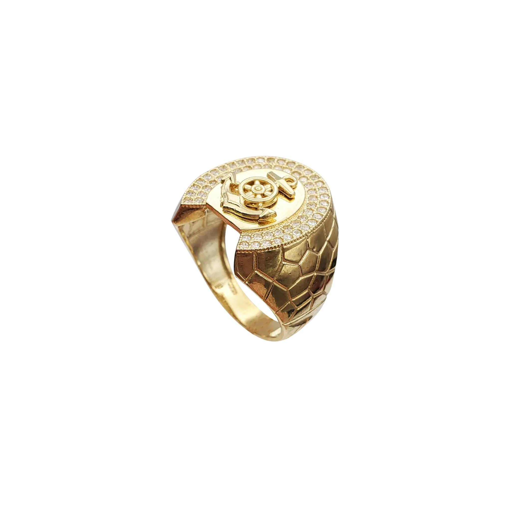 Horse Shoe CZ Ring (10K)