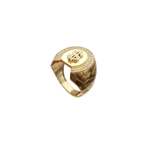 Horse Shoe CZ Ring (10K)