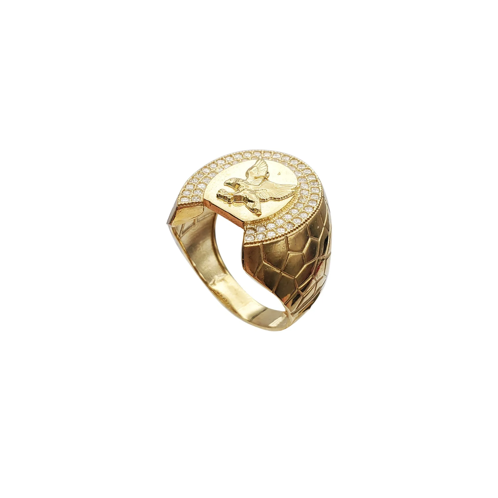 Horse Shoe CZ Ring (10K)