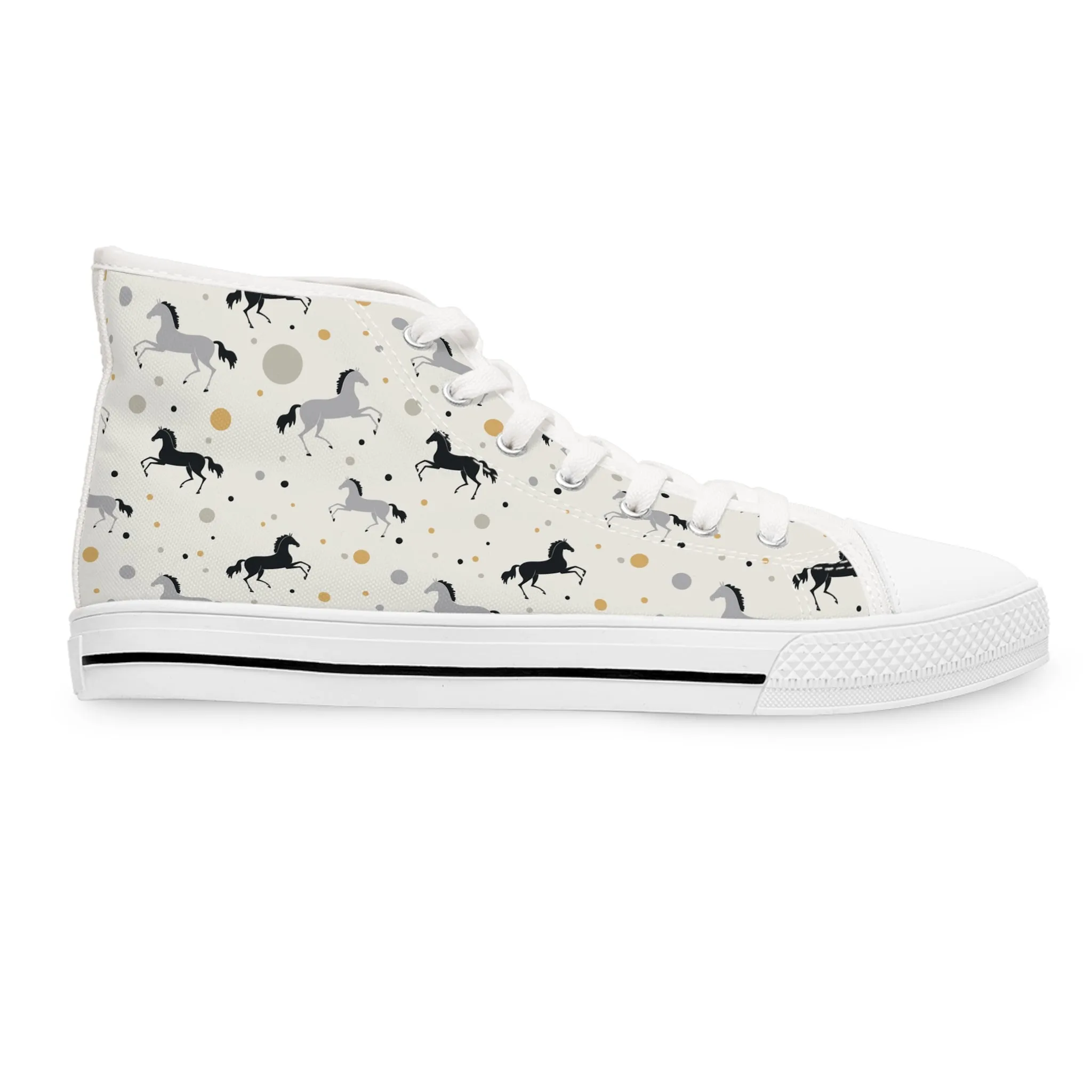 Horses Women's High Top Sneakers