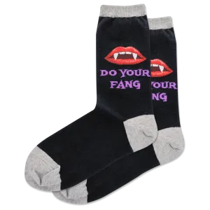 HOTSOX Women's Do Your Fang Crew Socks